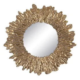 Wall mirror Golden Crystal Iron 75 x 5 x 75 cm by BigBuy Home, Wall-Mounted Mirrors - Ref: S8804935, Price: 73,43 €, Discount: %