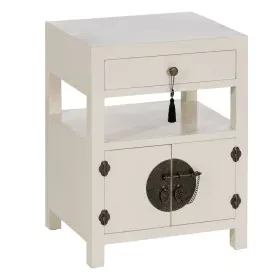 Comodino ORIENTE Bianco Legno MDF 50 x 40 x 66 cm di BigBuy Home, Comodini - Rif: S8804937, Prezzo: 140,40 €, Sconto: %