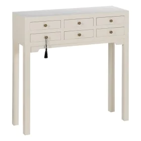 Consola Branco Madeira de abeto Madeira MDF 85 x 26 x 85 cm de BigBuy Home, Jogos de móveis - Ref: S8804940, Preço: 218,47 €,...