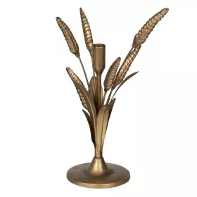 Portavelas Dorado Hierro Ø 23 cm 23 x 23 x 34 cm de BigBuy Home, Candelabros y portavelas - Ref: S8804948, Precio: 20,21 €, D...