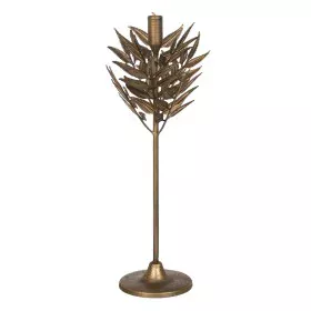 Castiçais Dourado Ferro 17 x 17 x 43 cm de BigBuy Home, Candelabros e suportes para velas - Ref: S8804949, Preço: 22,22 €, De...