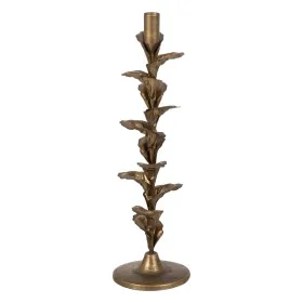 Bougeoir Doré Fer 11,5 x 11,5 x 40 cm de BigBuy Home, Bougeoirs et chandeliers - Réf : S8804951, Prix : 18,83 €, Remise : %