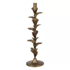 Castiçais Dourado Ferro 11,5 x 11,5 x 40 cm de BigBuy Home, Candelabros e suportes para velas - Ref: S8804951, Preço: 18,83 €...