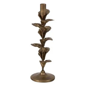 Bougeoir Doré Fer 9,5 x 9,5 x 30 cm de BigBuy Home, Bougeoirs et chandeliers - Réf : S8804952, Prix : 14,51 €, Remise : %