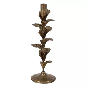 Bougeoir Doré Fer 9,5 x 9,5 x 30 cm de BigBuy Home, Bougeoirs et chandeliers - Réf : S8804952, Prix : 13,93 €, Remise : %