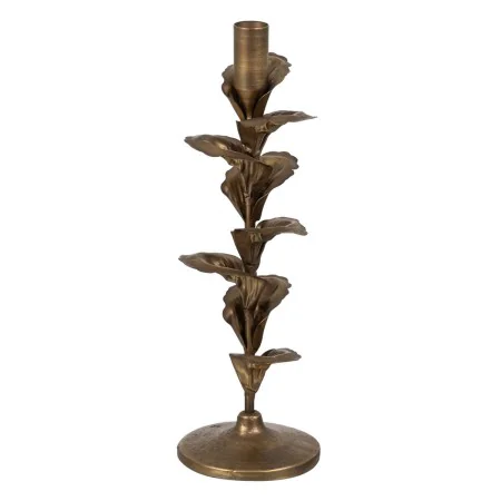 Castiçais Dourado Ferro 9,5 x 9,5 x 30 cm de BigBuy Home, Candelabros e suportes para velas - Ref: S8804952, Preço: 14,51 €, ...