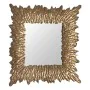 Wall mirror Golden Crystal Iron 74 x 7,5 x 74 cm by BigBuy Home, Wall-Mounted Mirrors - Ref: S8804965, Price: 77,26 €, Discou...