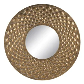 Wall mirror Golden Crystal Iron 100 x 3 x 100 cm by BigBuy Home, Wall-Mounted Mirrors - Ref: S8804967, Price: 132,75 €, Disco...