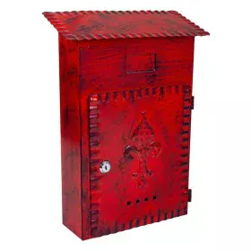 Letterbox Alexandra House Living Red Iron 11 x 37 x 27 cm by Alexandra House Living, Wall-mount Letterboxes - Ref: D1631225, ...