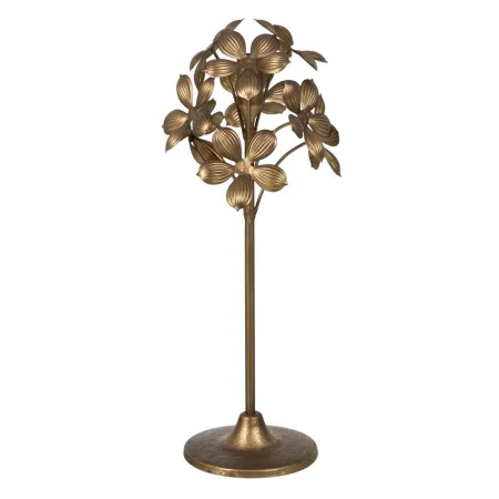 Castiçais Dourado Ferro 15 x 15 x 40 cm de BigBuy Home, Candelabros e suportes para velas - Ref: S8804983, Preço: 19,65 €, De...