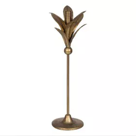 Candleholder Golden Iron 15 x 15 x 43 cm by BigBuy Home, Candelabras and candle holders - Ref: S8804986, Price: 20,40 €, Disc...