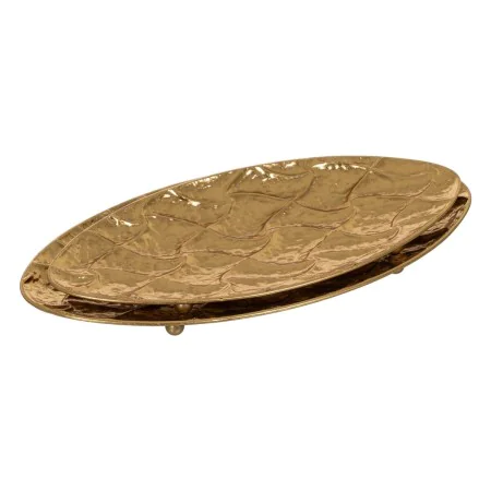 Snack tray Golden Iron 52 x 27 x 4 cm (2 Units) by BigBuy Home, Plates and dishes - Ref: S8804992, Price: 35,47 €, Discount: %