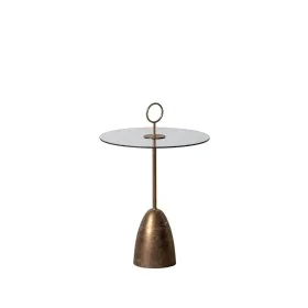 Table d'appoint Doré Verre Fer 50 x 50 x 75,5 cm de BigBuy Home, Tables - Réf : S8804995, Prix : 62,59 €, Remise : %