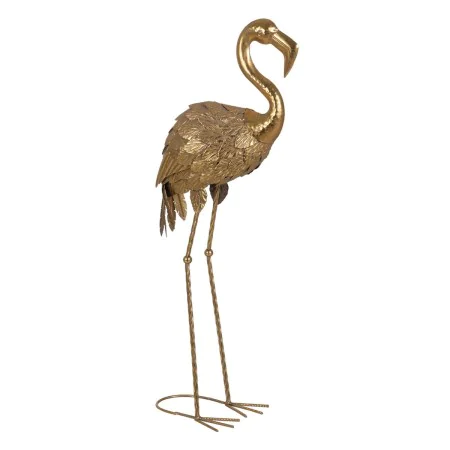 Decorative Figure Golden Pink flamingo 25 x 21 x 85 cm by BigBuy Home, Ornaments - Ref: S8805002, Price: 60,09 €, Discount: %