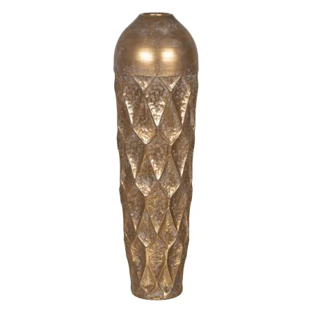 Vaso Dourado Ferro 25 x 25 x 85 cm de BigBuy Home, Jarrões - Ref: S8805005, Preço: 61,79 €, Desconto: %