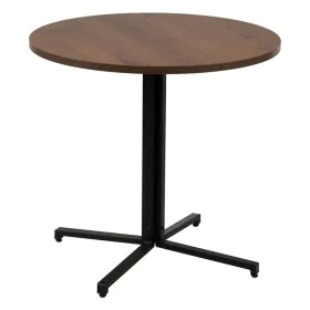 Table Noir Naturel Bois MDF 80 x 80 x 75 cm de BigBuy Home, Tables - Réf : S8805014, Prix : 108,86 €, Remise : %