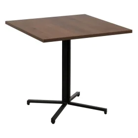 Table Noir Naturel Bois MDF 80 x 80 x 75 cm de BigBuy Home, Tables - Réf : S8805016, Prix : 108,86 €, Remise : %