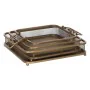 Bandeja de Aperitivos Dorado Hierro 40 x 40 x 10 cm de BigBuy Home, Platos y fuentes - Ref: S8805021, Precio: 91,02 €, Descue...