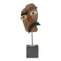 Escultura Castanho Preto Resina 18 x 11 x 48,5 cm Máscara de BigBuy Home, Esculturas - Ref: S8805035, Preço: 50,70 €, Descont...