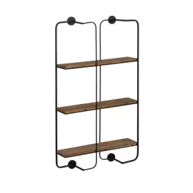 Estantes Castanho Preto Ferro 47,5 x 13 x 89 cm de BigBuy Home, Unidades de estantes - Ref: S8805072, Preço: 51,03 €, Descont...