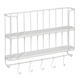 Estantes Branco Ferro 66,5 x 14 x 44,5 cm de BigBuy Home, Unidades de estantes - Ref: S8805078, Preço: 40,98 €, Desconto: %