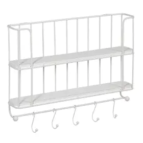 Shelves White Iron 66,5 x 14 x 44,5 cm by BigBuy Home, Standing Shelf Units - Ref: S8805078, Price: 41,31 €, Discount: %