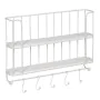 Shelves White Iron 66,5 x 14 x 44,5 cm by BigBuy Home, Standing Shelf Units - Ref: S8805078, Price: 41,31 €, Discount: %