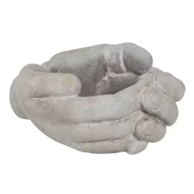 Planter Grey Cement Hand 24 x 22 x 12 cm by BigBuy Garden, Cachepots - Ref: S8805079, Price: 16,32 €, Discount: %