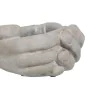 Planter Grey Cement Hand 24 x 22 x 12 cm by BigBuy Garden, Cachepots - Ref: S8805079, Price: 16,32 €, Discount: %