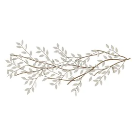 Wall Decoration White Golden Iron Sheets 50,8 x 5,7 x 137,2 cm by BigBuy Home, Wall Pediments - Ref: S8805090, Price: 94,66 €...