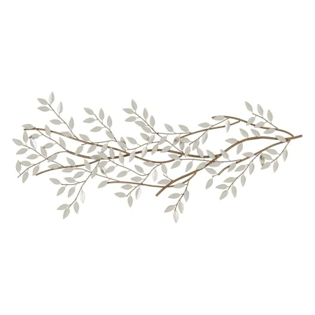 Decorazione da Parete Bianco Dorato Ferro Fogli 50,8 x 5,7 x 137,2 cm di BigBuy Home, Frontoni - Rif: S8805090, Prezzo: 98,82...