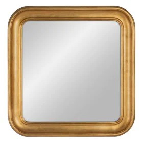 Miroir mural Doré Verre Bois de pin 80 x 80 cm de BigBuy Home, Miroirs muraux - Réf : S8805100, Prix : 231,70 €, Remise : %