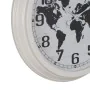 Reloj de Pared Mapamundi Blanco Negro Hierro 70 x 70 x 6,5 cm de BigBuy Home, Relojes de pared - Ref: S8805114, Precio: 73,10...