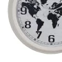 Reloj de Pared Mapamundi Blanco Negro Hierro 70 x 70 x 6,5 cm de BigBuy Home, Relojes de pared - Ref: S8805114, Precio: 73,10...