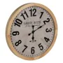 Wall Clock White Natural Wood Crystal 76 x 76 x 6 cm by BigBuy Home, Wall Clocks - Ref: S8805115, Price: 82,90 €, Discount: %