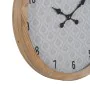 Horloge Murale Blanc Naturel Bois Verre 60 x 60 x 6,5 cm de BigBuy Home, Pendules murales - Réf : S8805118, Prix : 57,35 €, R...