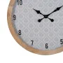 Horloge Murale Blanc Naturel Bois Verre 60 x 60 x 6,5 cm de BigBuy Home, Pendules murales - Réf : S8805118, Prix : 57,35 €, R...