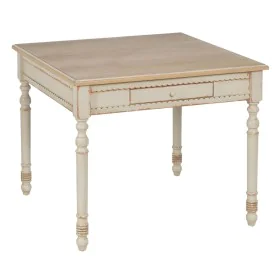 Mesa Crema Natural 91,5 x 91,5 x 77 cm de BigBuy Home, Mesas - Ref: S8805121, Precio: 262,38 €, Descuento: %