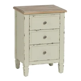 Nightstand Beige Natural Fir wood DMF 45 x 35 x 65 cm by BigBuy Home, Bedside Tables - Ref: S8805168, Price: 179,52 €, Discou...