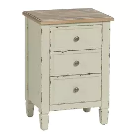 Nightstand Beige Natural Fir wood DMF 45 x 35 x 65 cm by BigBuy Home, Bedside Tables - Ref: S8805168, Price: 179,52 €, Discou...