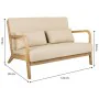 Sofá Alexandra House Living Crema 85 x 74 x 122 cm de Alexandra House Living, Sofás - Ref: D1631238, Precio: 449,02 €, Descue...