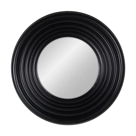 Miroir mural Noir Verre Bois de pin 65 x 65 cm de BigBuy Home, Miroirs muraux - Réf : S8805172, Prix : 185,25 €, Remise : %