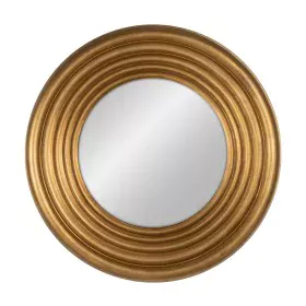 Miroir mural Doré Verre Bois de pin 65 x 65 cm de BigBuy Home, Miroirs muraux - Réf : S8805173, Prix : 177,85 €, Remise : %