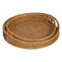 Bandeja Natural Bambú 44,5 x 44,5 x 8,5 cm (2 Unidades) de BigBuy Home, Platos y fuentes - Ref: S8805174, Precio: 62,59 €, De...