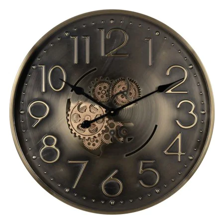 Wall Clock Golden Iron 60 x 8 x 60 cm by BigBuy Home, Wall Clocks - Ref: S8805202, Price: 120,78 €, Discount: %