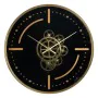 Wall Clock Black Golden Iron 46 x 7 x 46 cm by BigBuy Home, Wall Clocks - Ref: S8805204, Price: 66,60 €, Discount: %