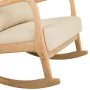 Rocking chair Alexandra House Living Cream Rubber Cotton Linen Wood 88 x 78 x 66 cm by Alexandra House Living, Chairs - Ref: ...