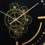 Wall Clock Black Golden Iron 46 x 7 x 46 cm by BigBuy Home, Wall Clocks - Ref: S8805204, Price: 66,60 €, Discount: %