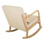 Rocking chair Alexandra House Living Cream Rubber Cotton Linen Wood 88 x 78 x 66 cm by Alexandra House Living, Chairs - Ref: ...