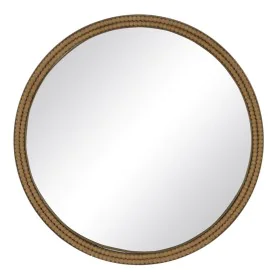 Miroir mural Naturel Résine 60 x 2 x 60 cm de BigBuy Home, Miroirs muraux - Réf : S8805217, Prix : 66,38 €, Remise : %